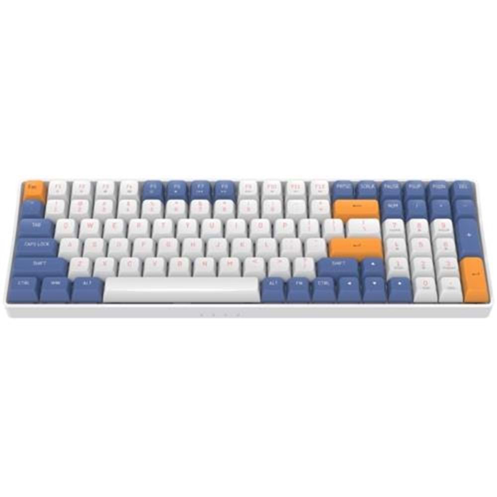 AIGO A100 Mavi Mekanik Yellow Switch Kablolu/Kablosuz Us Layout