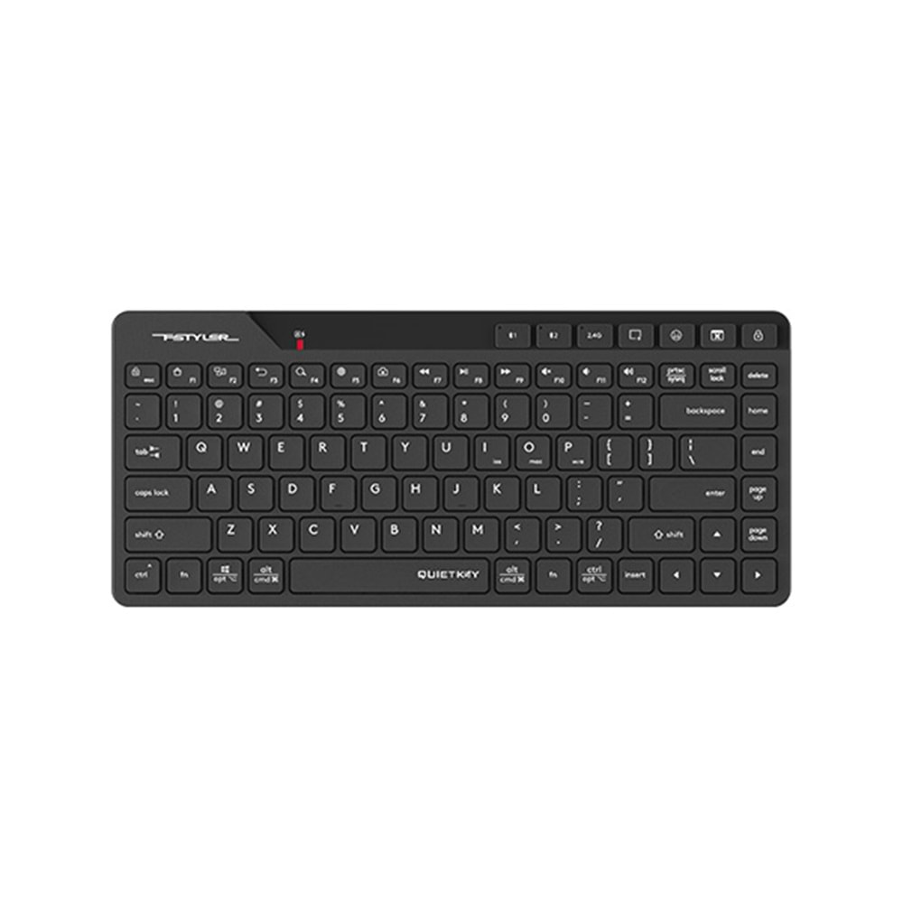 A4Tech FBK26C AS Bluetooth & 2.4G Wireless Mini Keyboard Siyah
