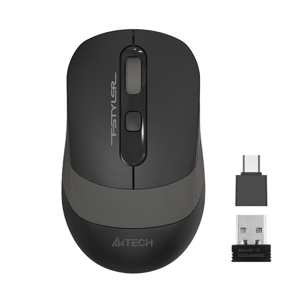 Mouse A4Tech Fg10Cs Air2 Stone Grey Optik Şarjlı Silent