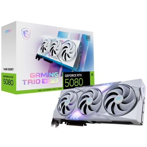 Ekran Kartı Msi Rtx5080 16GB Gaming Trio OC White 16GB GDDR7 256bit