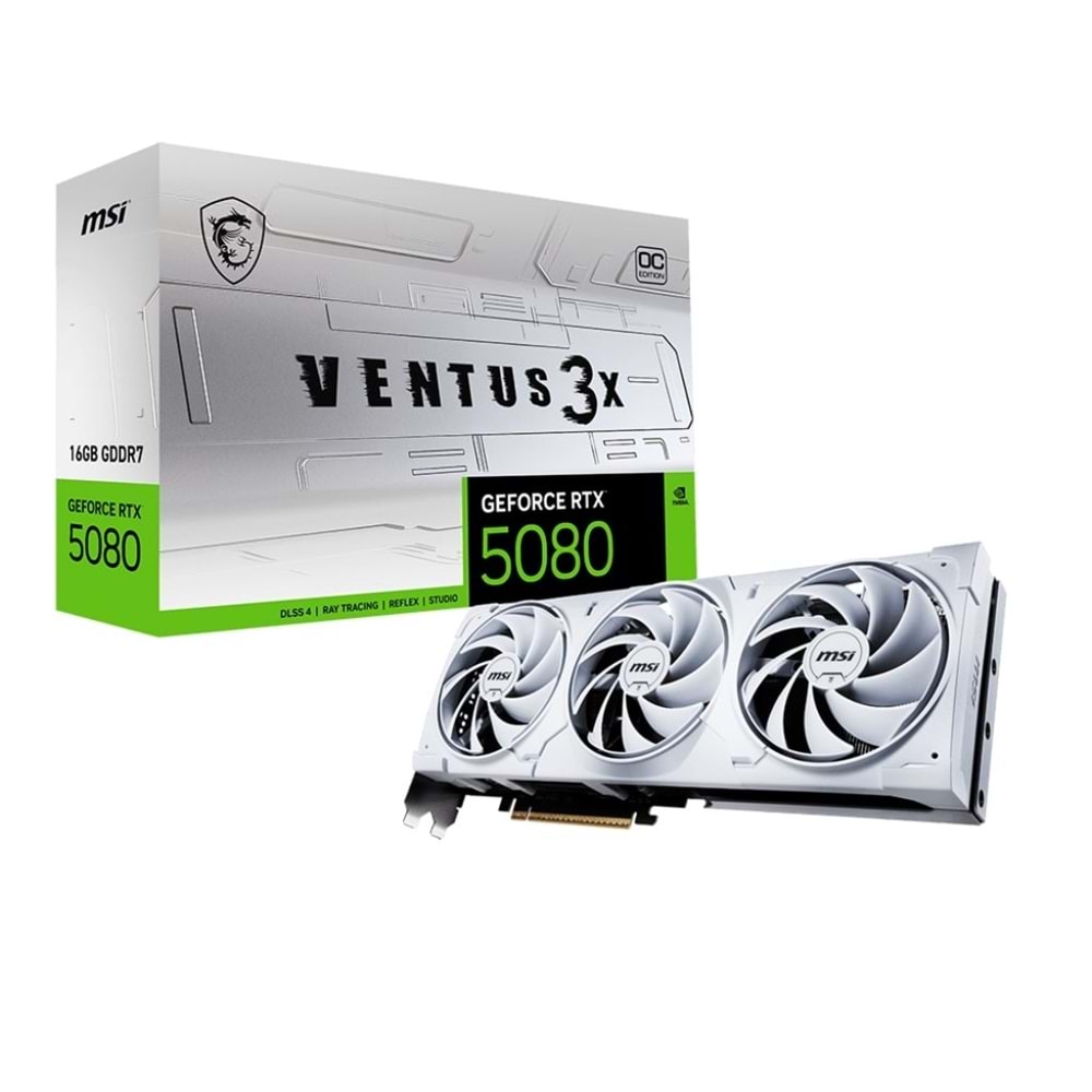 Ekran Kartı Msi Rtx5080 16GB Ventus 3X OC White 16GB GDDR7 256Bit