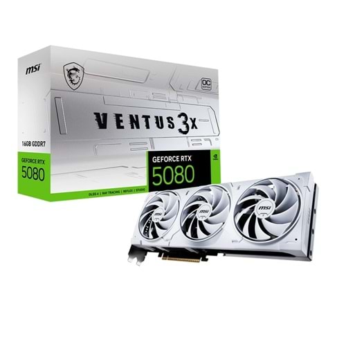 Ekran Kartı Msi Rtx5080 16GB Ventus 3X OC White 16GB GDDR7 256Bit