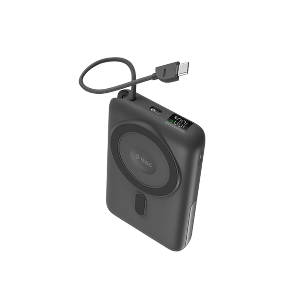 ttec 2bb230Gr ReCharger M LCD 10.000mAh MagSafe Uyumlu PD 20W USB-C