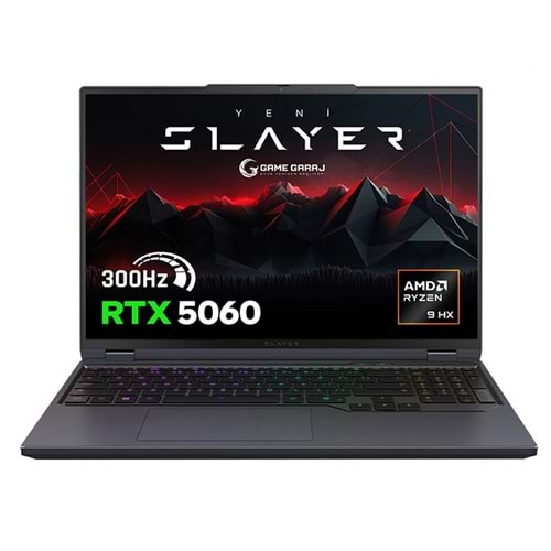 Game Garaj Slayer R9T-5060C2 R9-8945HX 32GB Ram 2TB Ssd RTX5060 16