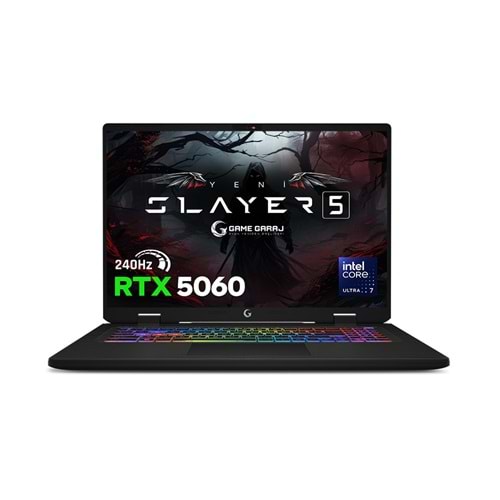GameGaraj Slayer5 7XL-5060 C2 Ultra 7-255Hx 32GB 1TB Ssd RTX5060 17
