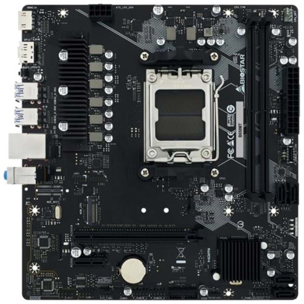 Anakart Biostar B650MT AMD AM5 DDR5 6000 HDMI DP M2 mATX