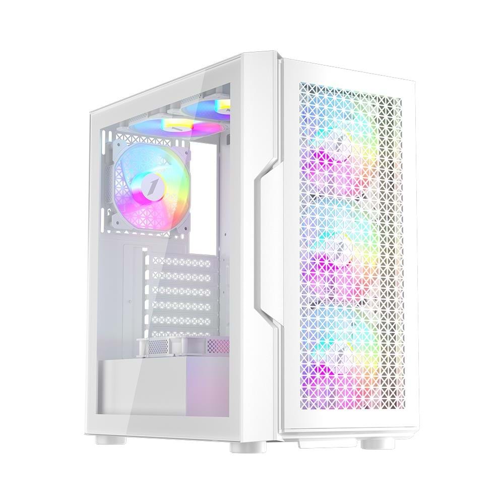 1St Player Trilobite T7 Beyaz 650W 80+ Argb 4X12Cm Fan Temperli Cam Me
