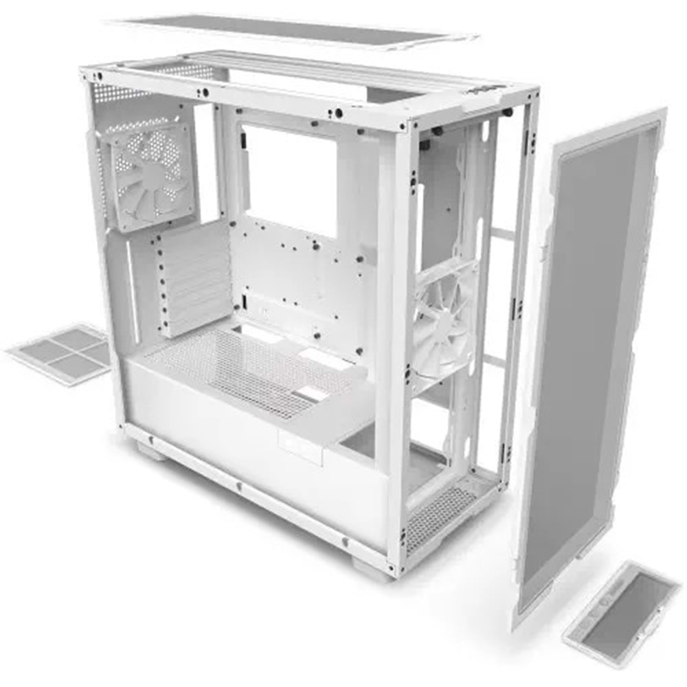 Nzxt H7 Flow (2022) Edition White Atx Gaming Kasa