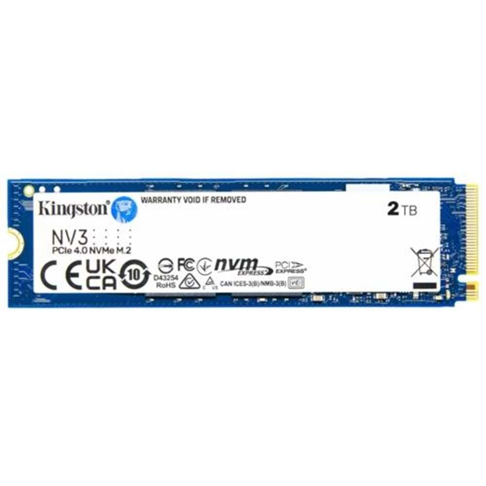 Ssd Kingston 2tb NV3 SNV3S/2000G 6000/5000MB/S M.2 NVMe PCIe 4.0