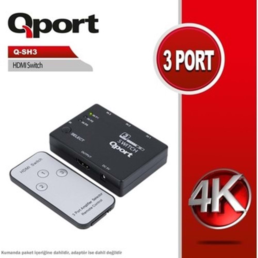 Qport Q-Sh3 Hdmi Switch 3 Port