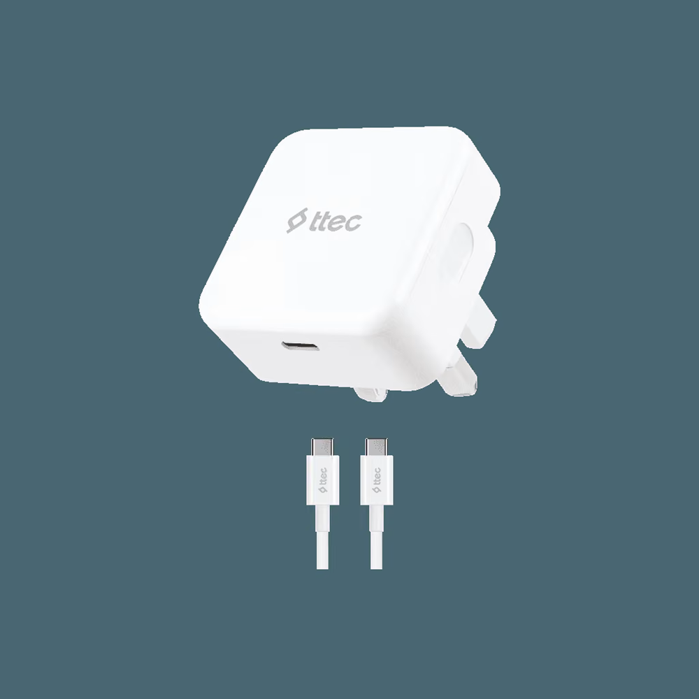 Şarj Cihazı Ttec 2SCP03BCUK 30w Type-C + USB-C - USB-C 3A Kablo
