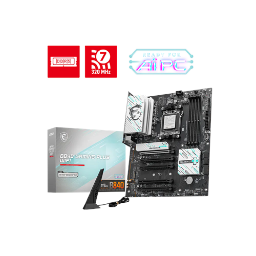 Msi B840 Gaming Plus Wifi Ddr5 8000(Oc)Mhz Wifi7 Atx Am5