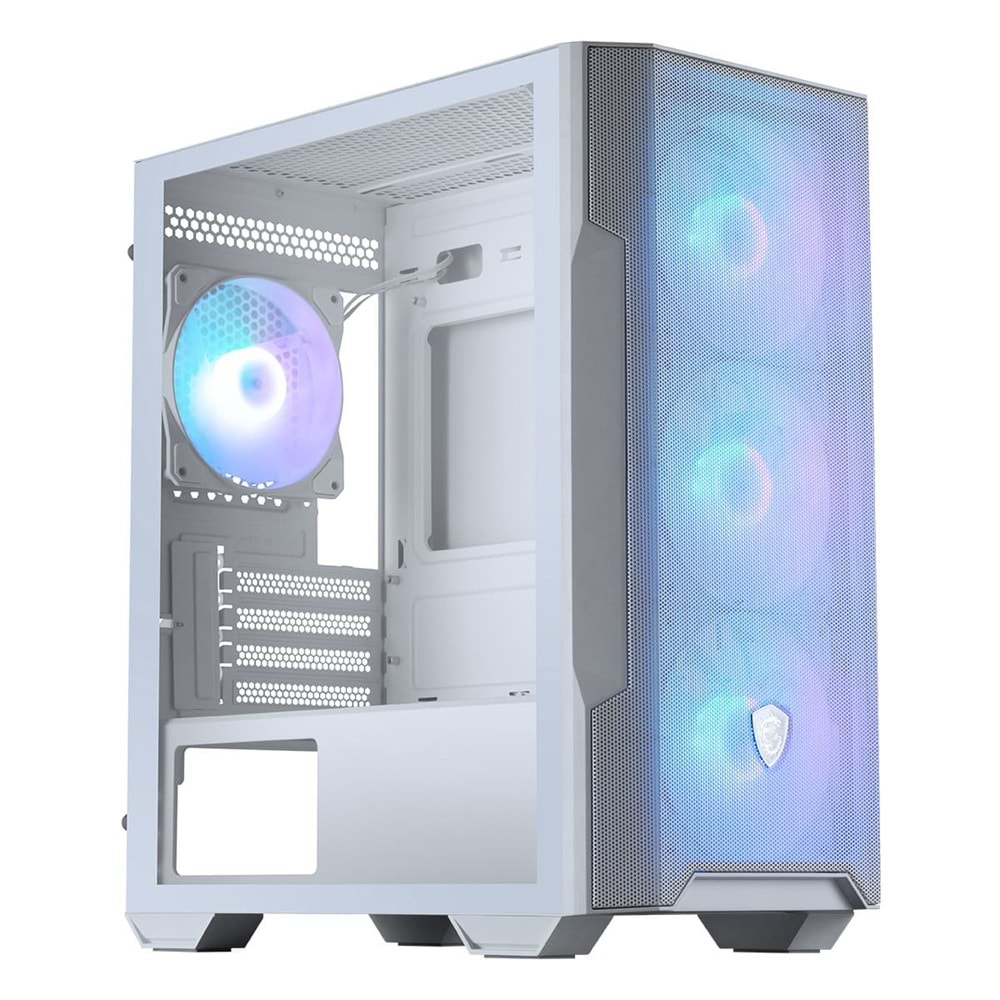 Msi Mag Forge M100R Mesh 4x120mm ARGB Fan USB 3.2 Beyaz Micro-ATX