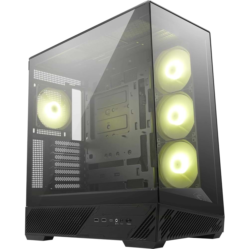 Msi Mag Pano 130R PZ 4xARGB Fan USB 3.2 ATX Siyah Tower Gaming