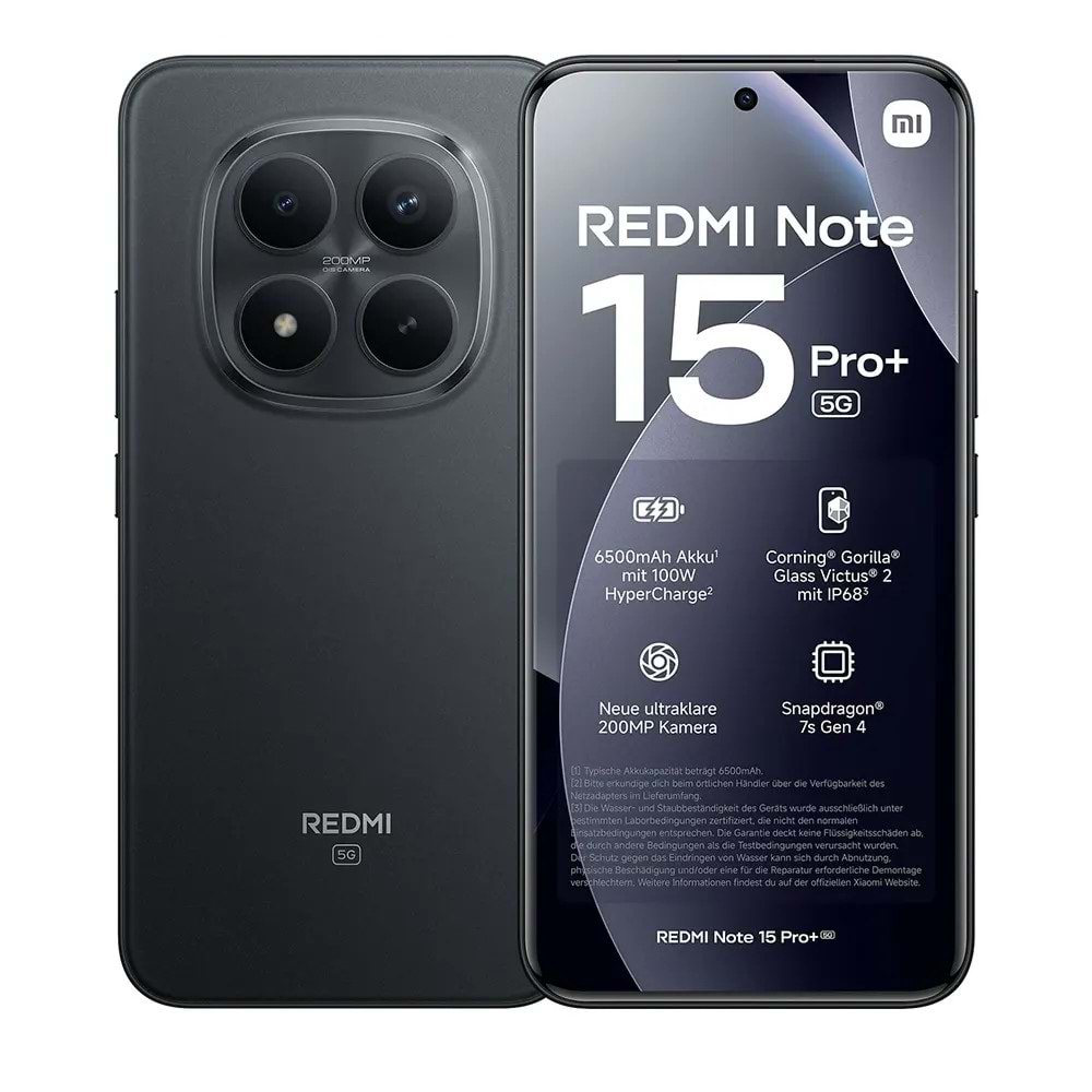 Telefon Xiaomi Redmi Note 15 Pro Plus +5g Black 12Gb Ram 512Gb