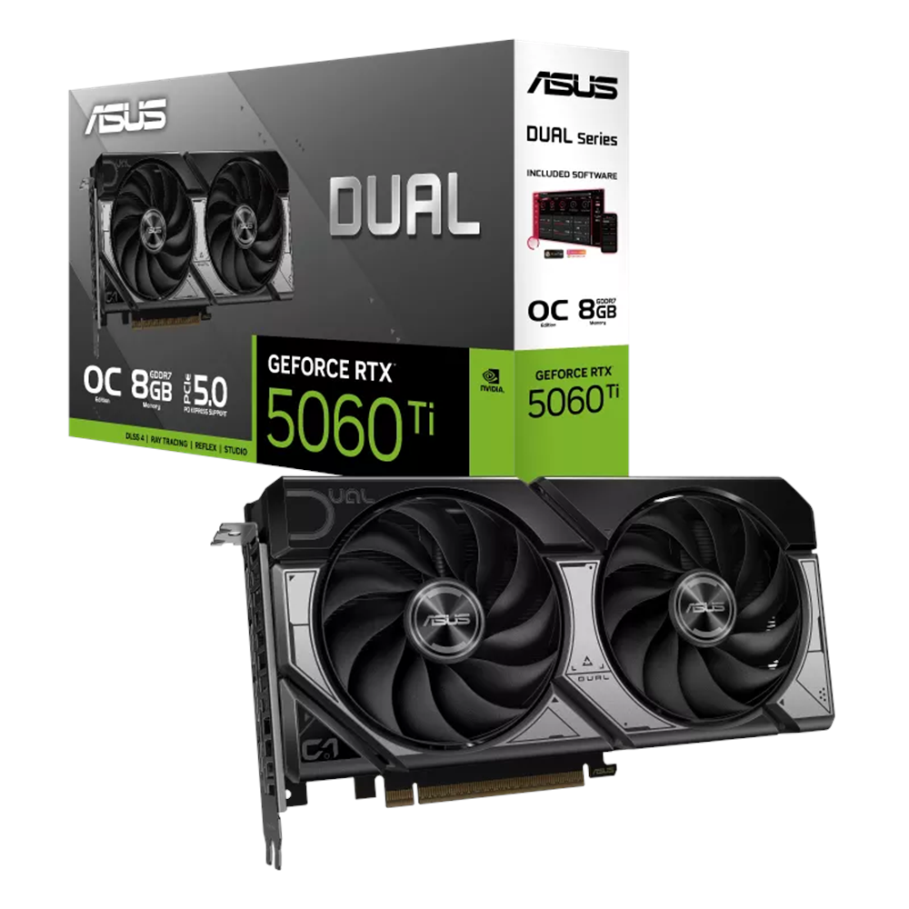 Ekran Kartı Asus Dual-Rtx5060Ti-O8G 8Gb Gddr7 128Bit