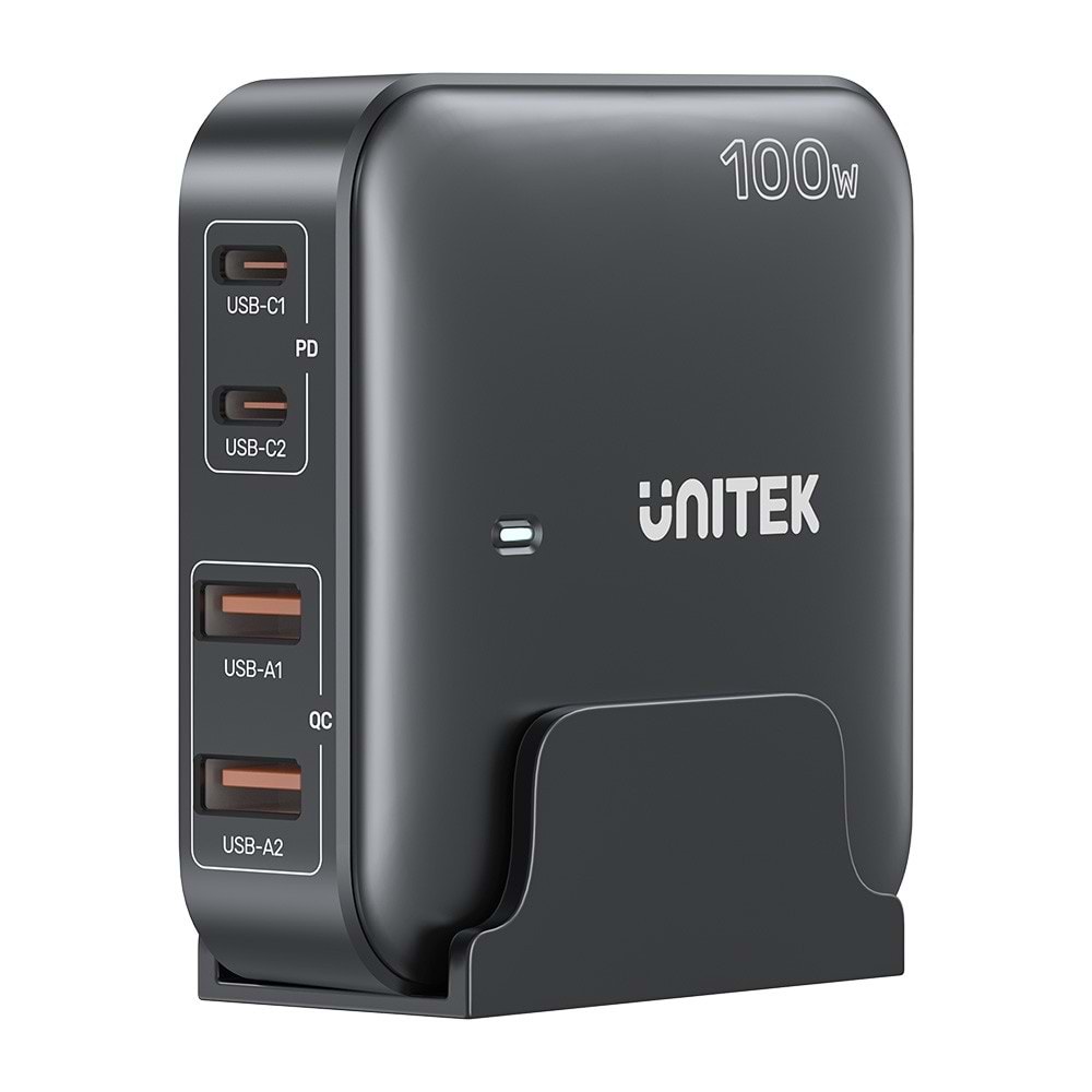 Unitek 100W Masaüstü Gan Şarj İstasyonu Siyah (P1229ABK)