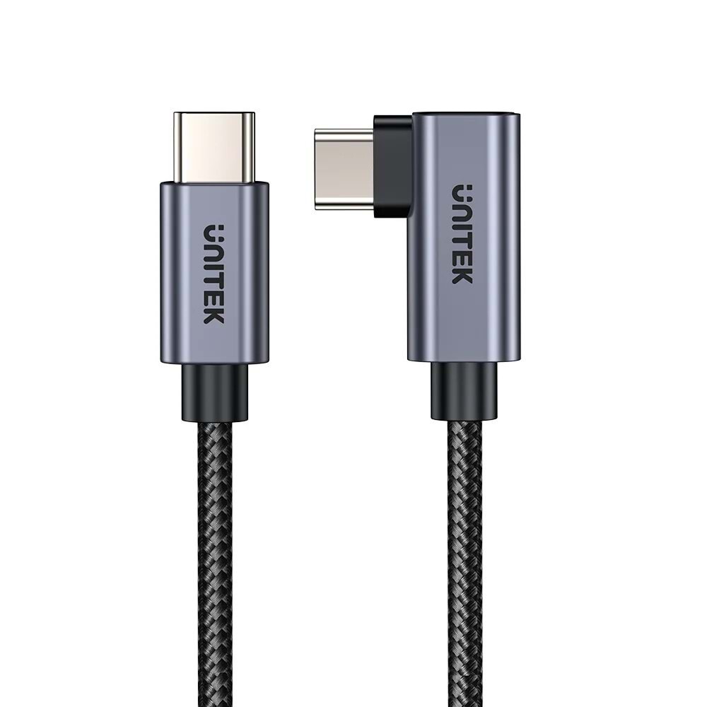 Unitek Type-C to Type-C 100W 5Mt 90 Açı Hızlı Şarj Kablosu (C14123BK-5