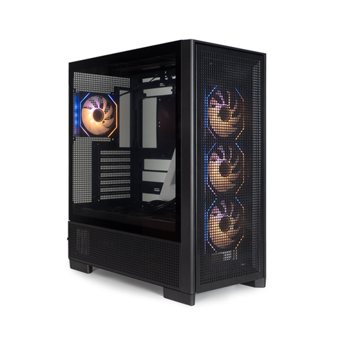 Kasa Aigo Airnova Siyah 850W 80+ Bronze 7 Fanlı ARGB Mid Tower