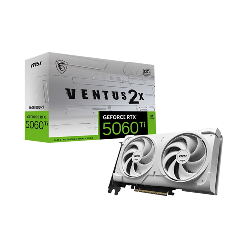 Ekran Kartı Msi RTX5060Ti 16GB Ventus 2X OC White Plus GDDR7 128B Dx12