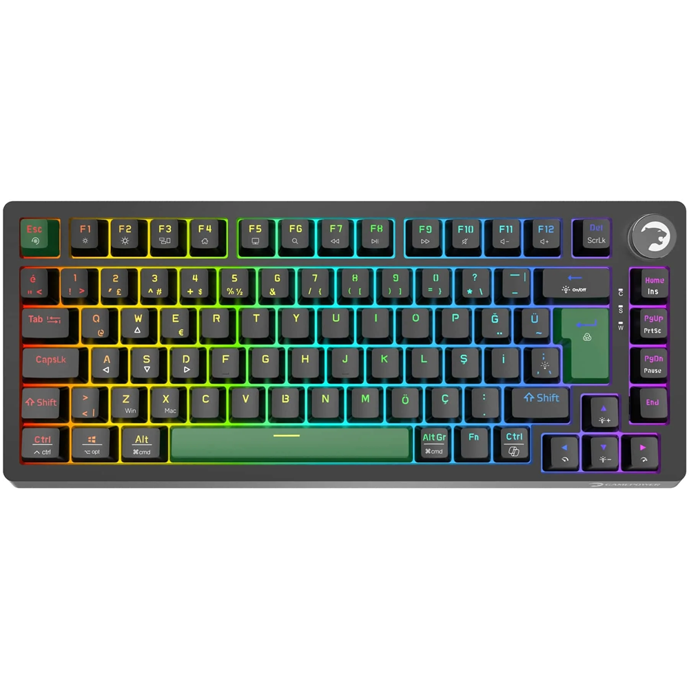 Klavye GamePower Tirus HE80 8K RGB Manyetik Switch Kablolu Gaming