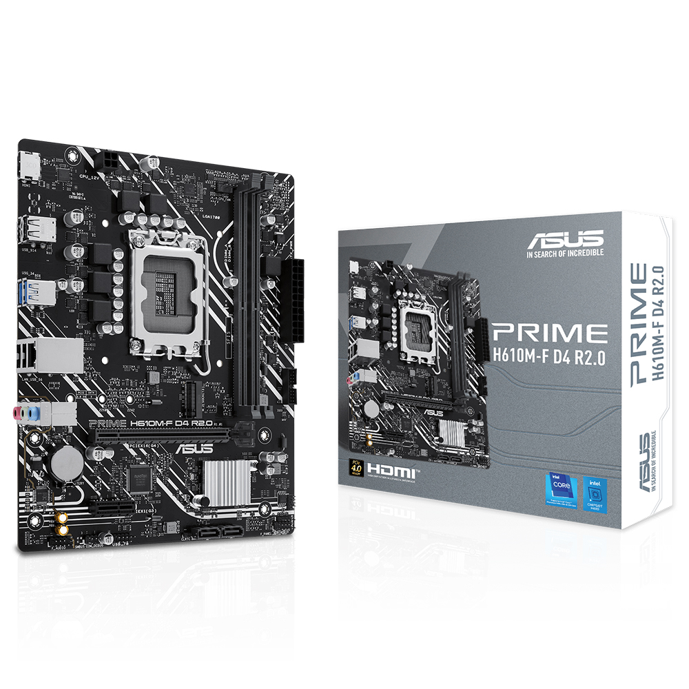 Anakart Asus Prime H610M-F D4 R2.0 Intel DDR4 3200 mATX 1700p