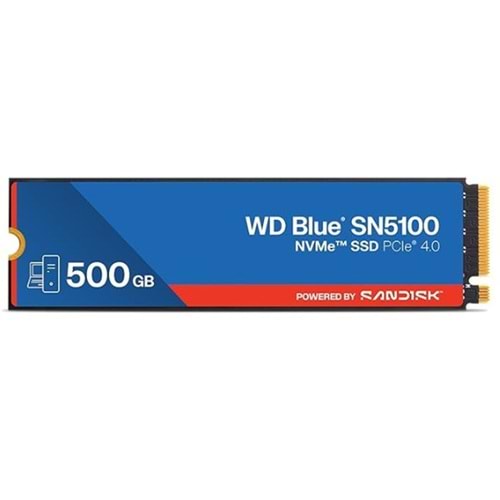 Ssd Wd Blue SN5100 500Gb 6600 MB/S 5600 MB/S M2 Wds500g5b0e