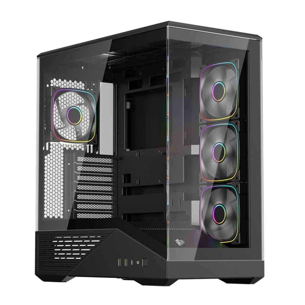 1St Player GM7 Btf Siyah Argb Atx 3.0 Argb 4X12Cm Fan