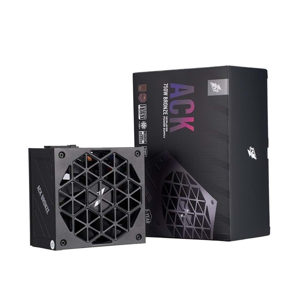 1st Player Ack 750W 80+ Bronze Aktif Pfc 14Cm Fan Siyah