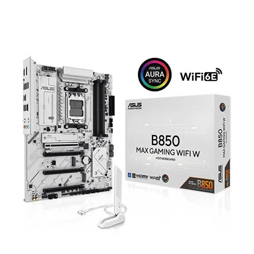 Anakart Asus B850 Max Gaming WiFi 6e Ddr5 8000+MT/s (OC) ATX Am5