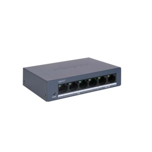Hikvision DS-3E0106MP-E/M 4xFE+2xFE Megabit 45w Poe Switch