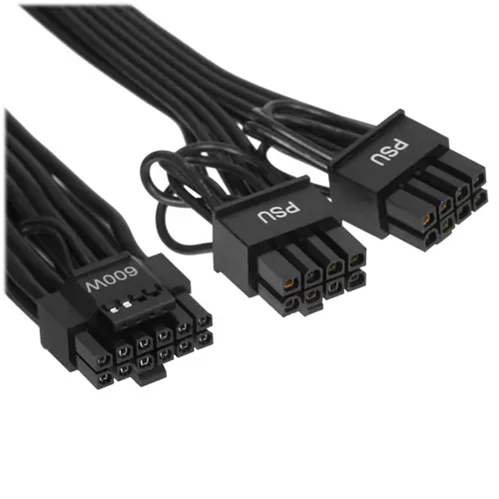 16 Pin (12 + 4 Pin) 12VHPWR To 2 X 8 Pin Ekran Kartı Power Çevirici